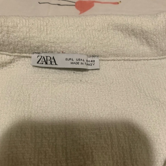 Zara Off-White Textured shirt - Picture 4 of 5